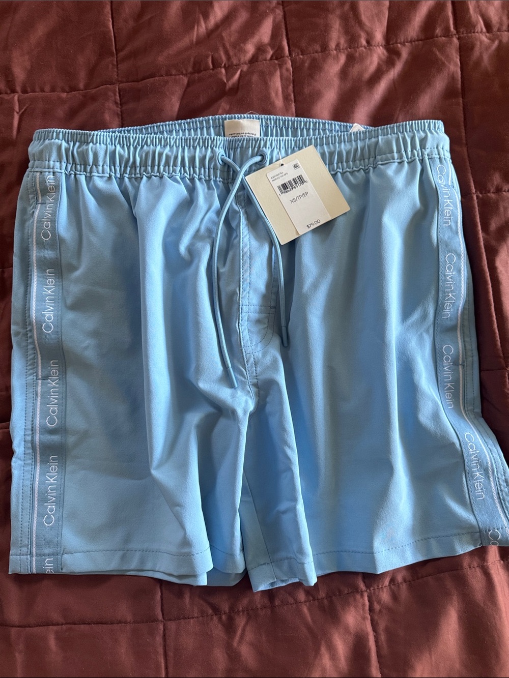 Calvin Klein Light Blue Athletic Shorts